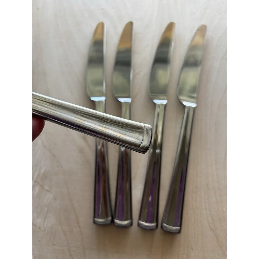 Dansk ORION Stainless Flatware LOT of 5 Butter Dinner Knife Knives